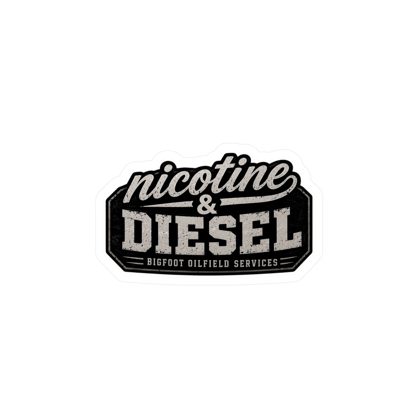 Nicotine & Diesel - Vinyl Sticker