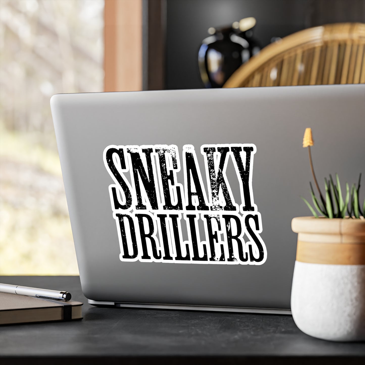 Sneaky Drillers Distressed - Vinyl Sticker