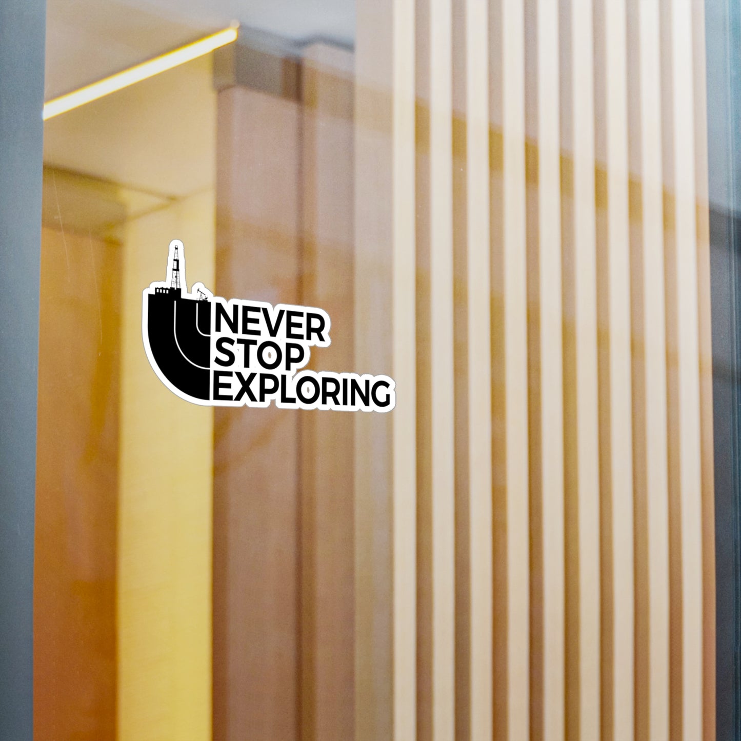 Never Stop Exploring - Vinyl Sticker