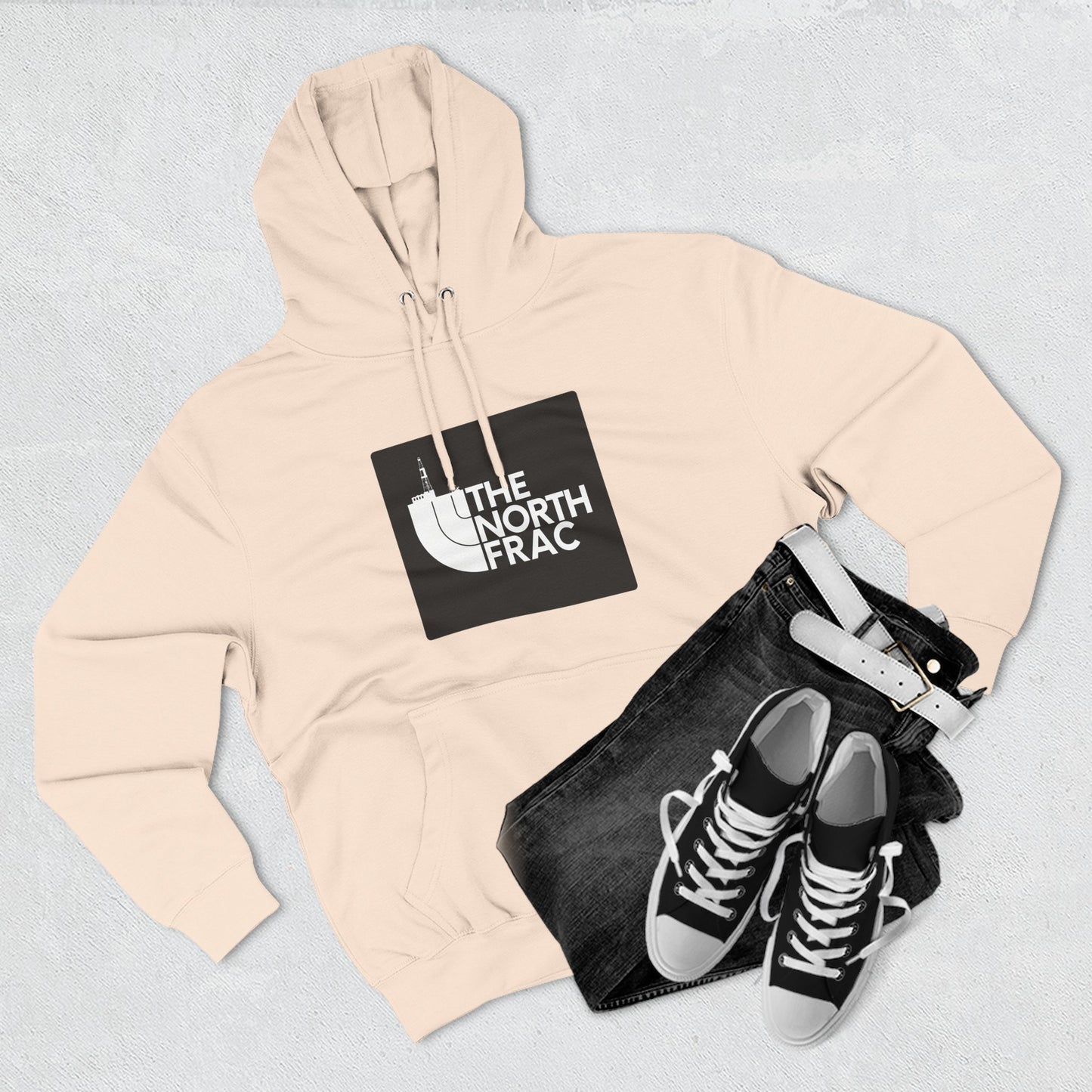 The North Frac - Black Logo Hoodie