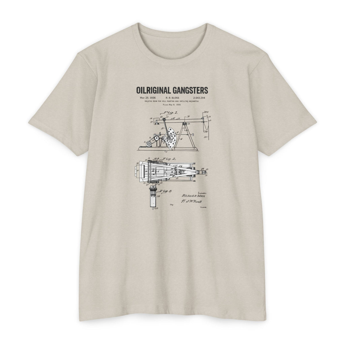 Oilriginal Gangsters Pump Jack Patent Diagram