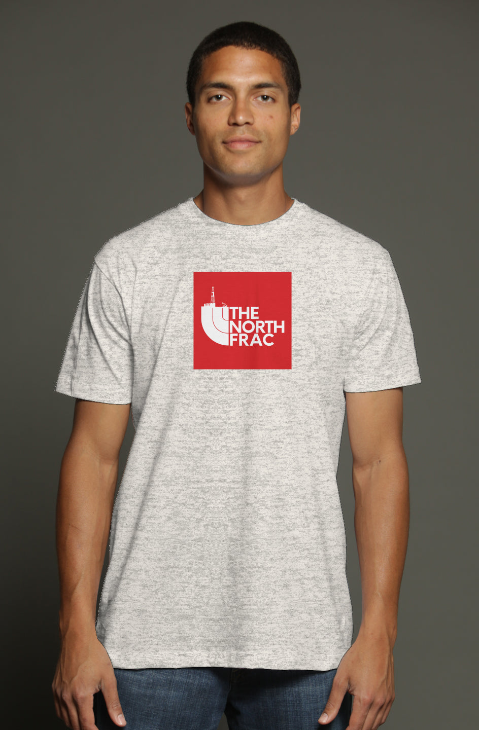 TNF Red triblend t shirt