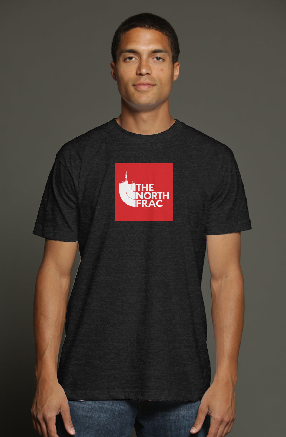 TNF Red triblend t shirt