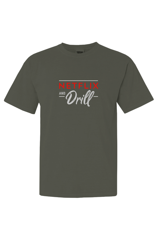 Netflix & Drill Comfort Colors Heavyweight T Shirt