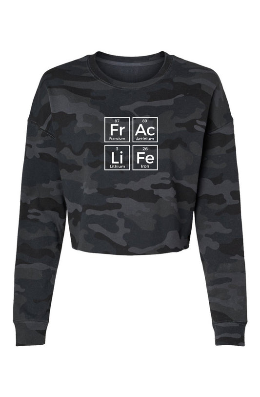 Frac Life Lightweight Camo Cropped Crew