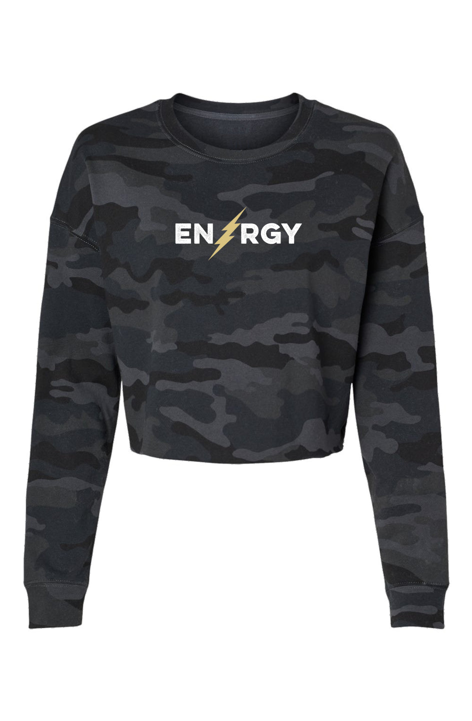 Energy Lightweight Camo Cropped Crew