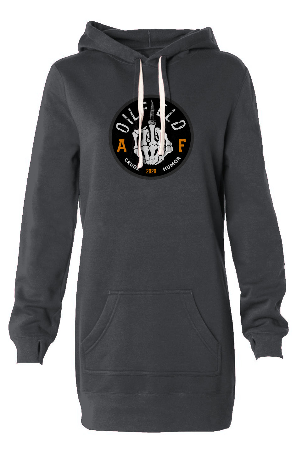 Oilfield AF Hooded Sweatshirt Dress