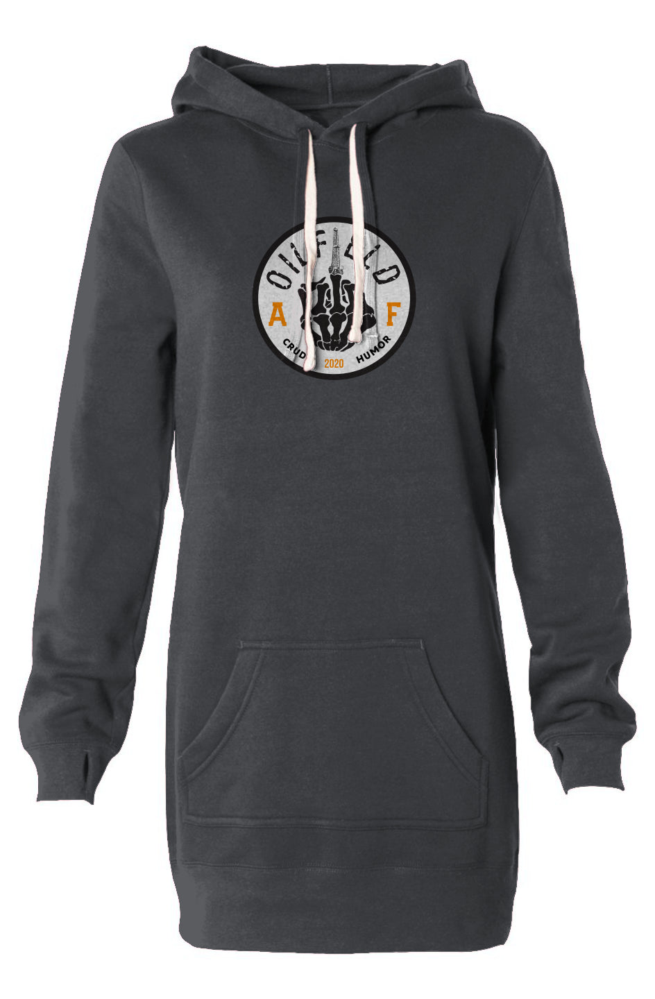 Oilfield AF Hooded Sweatshirt Dress