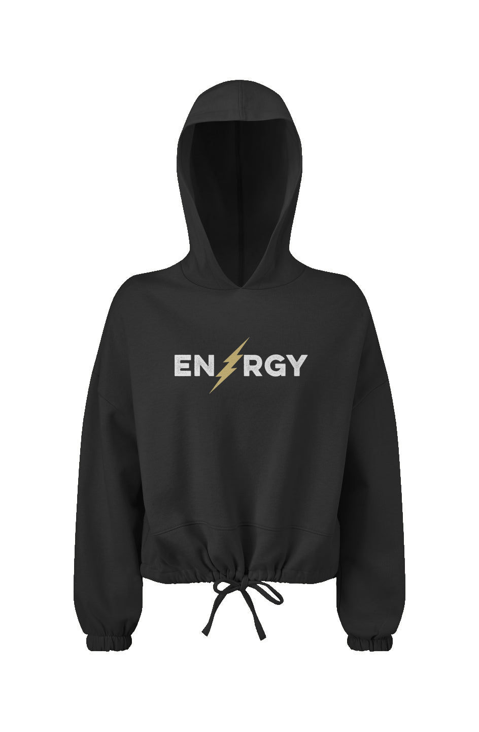 Energy Ladies' Cropped Oversize Hooded Sweatshirt