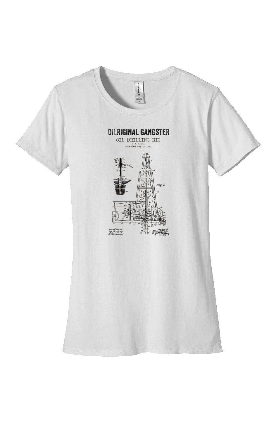 Drilling Rig Patent Womens Classic T Shirt