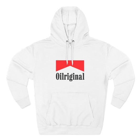Oilriginal Logo Hoodie - Retro Red Graphic