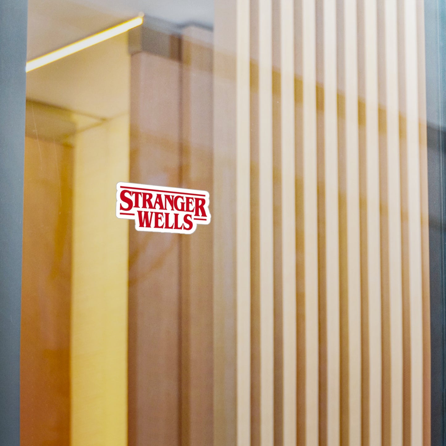 Stranger Wells Vinyl Sticker