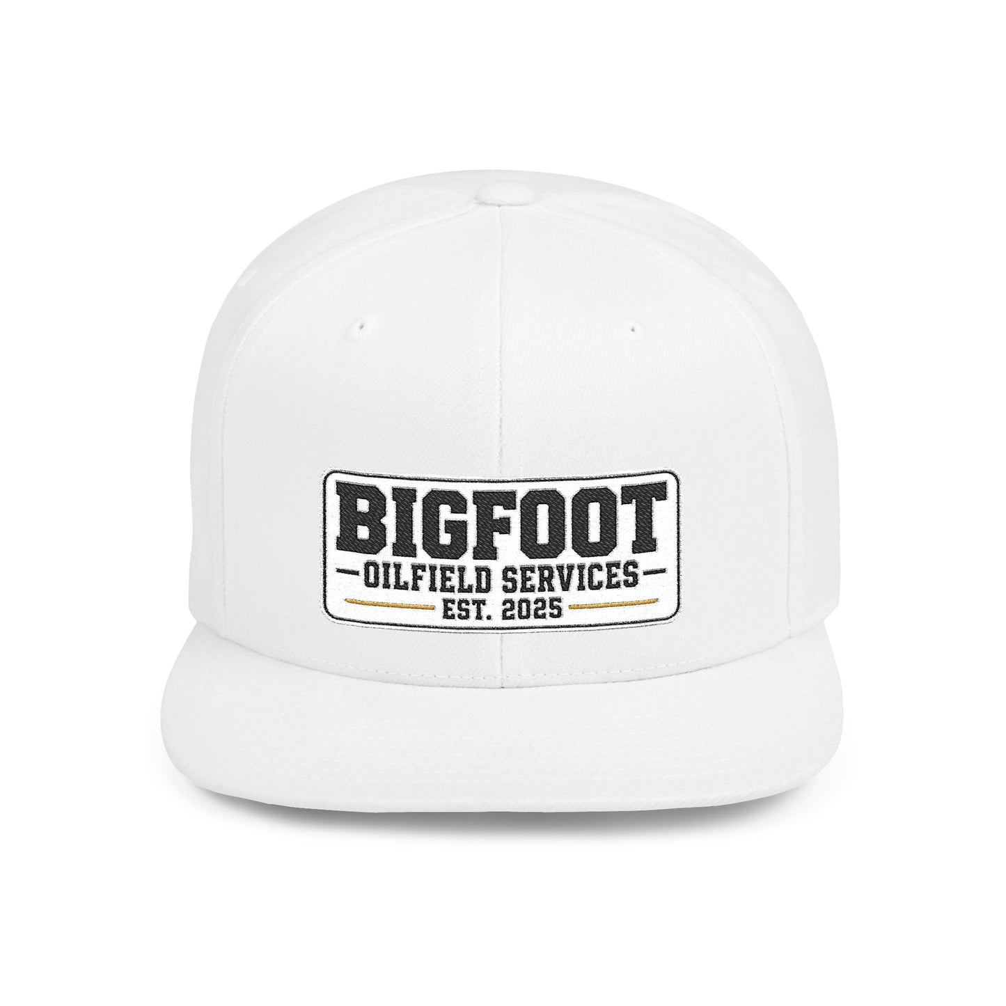 Bigfoot Oilfield Services Flat Bill Snapback Hat — Vintage Logo
