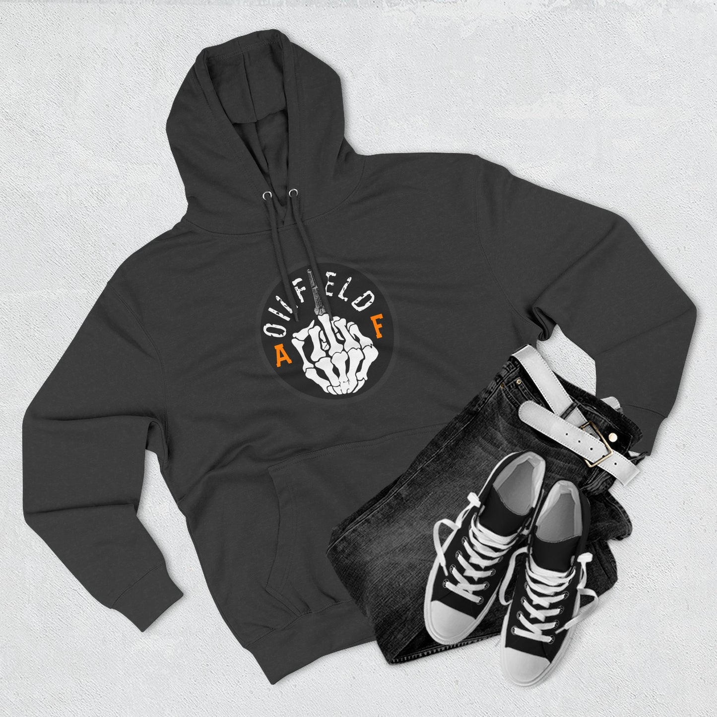 Skull Middle Finger Hoodie
