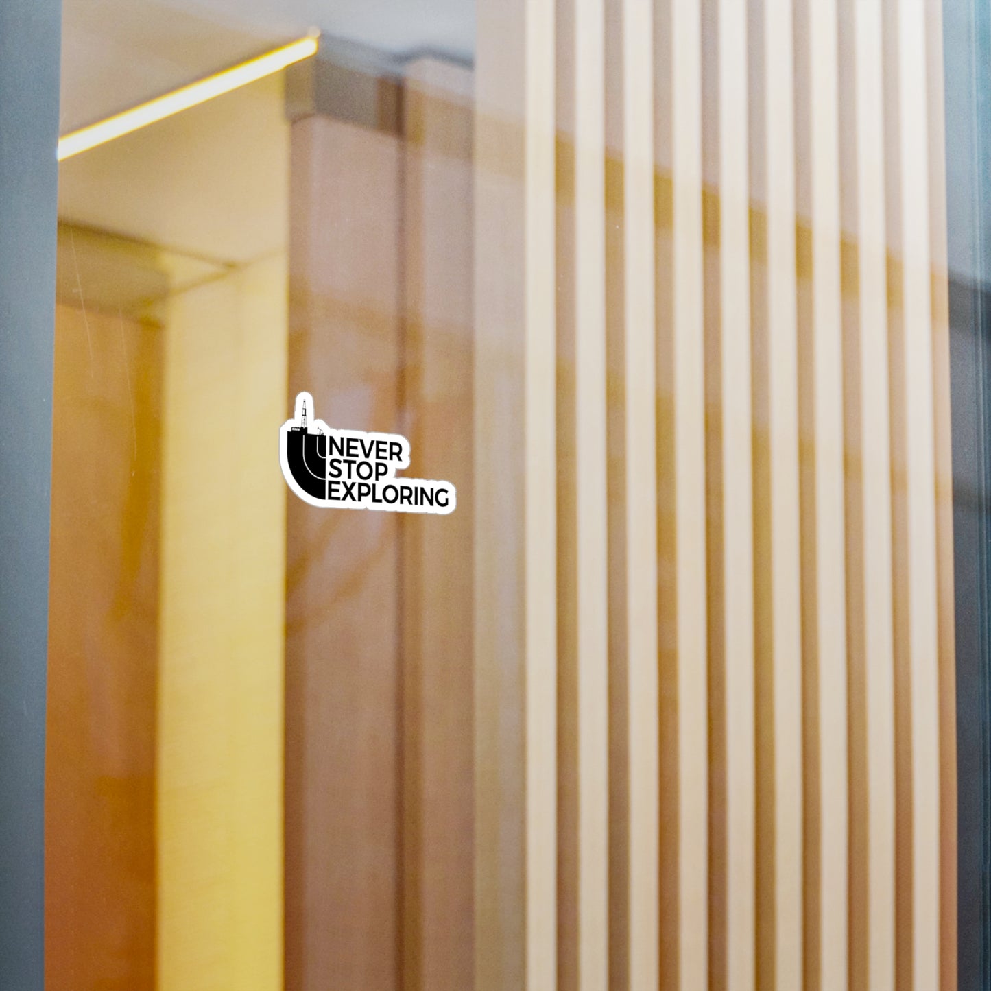 Never Stop Exploring - Vinyl Sticker