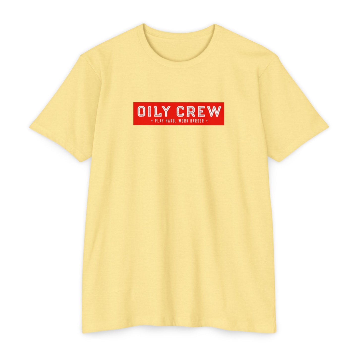 Oily Crew T-Shirt — Retro Red Box Logo