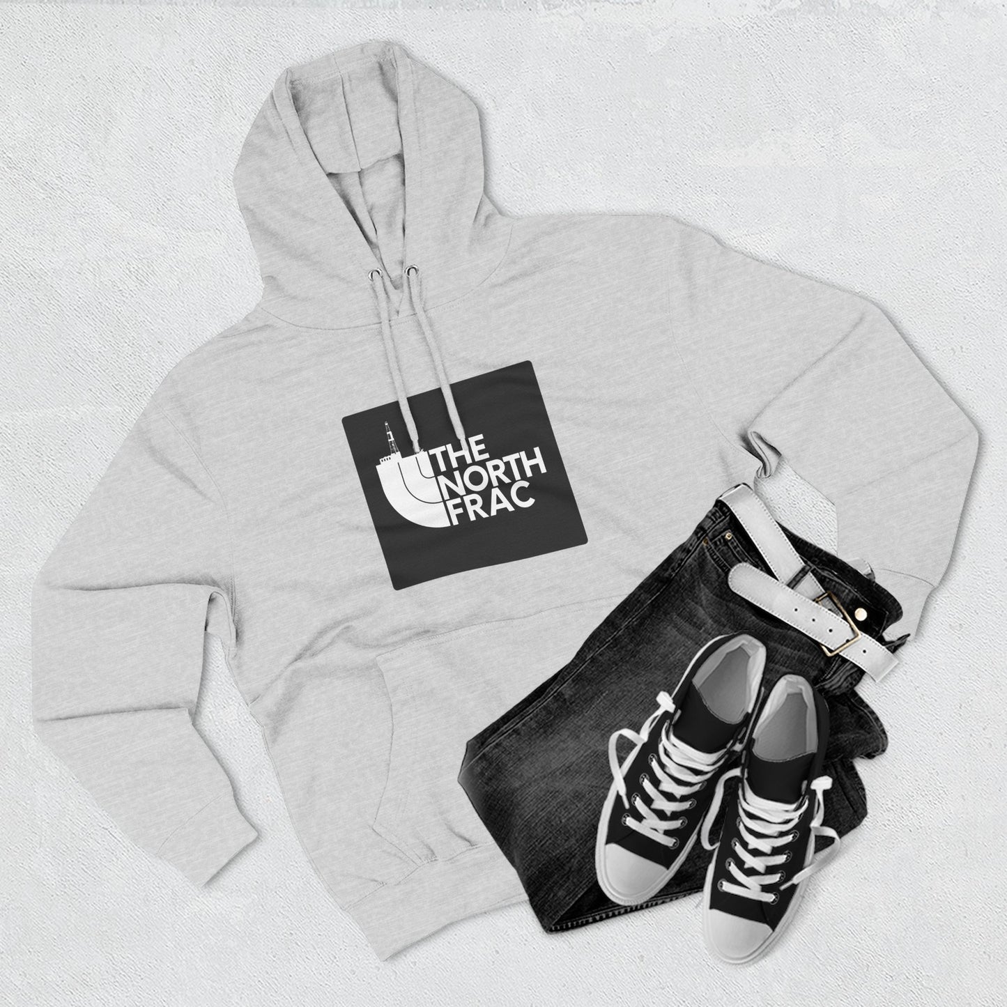 The North Frac - Black Logo Hoodie