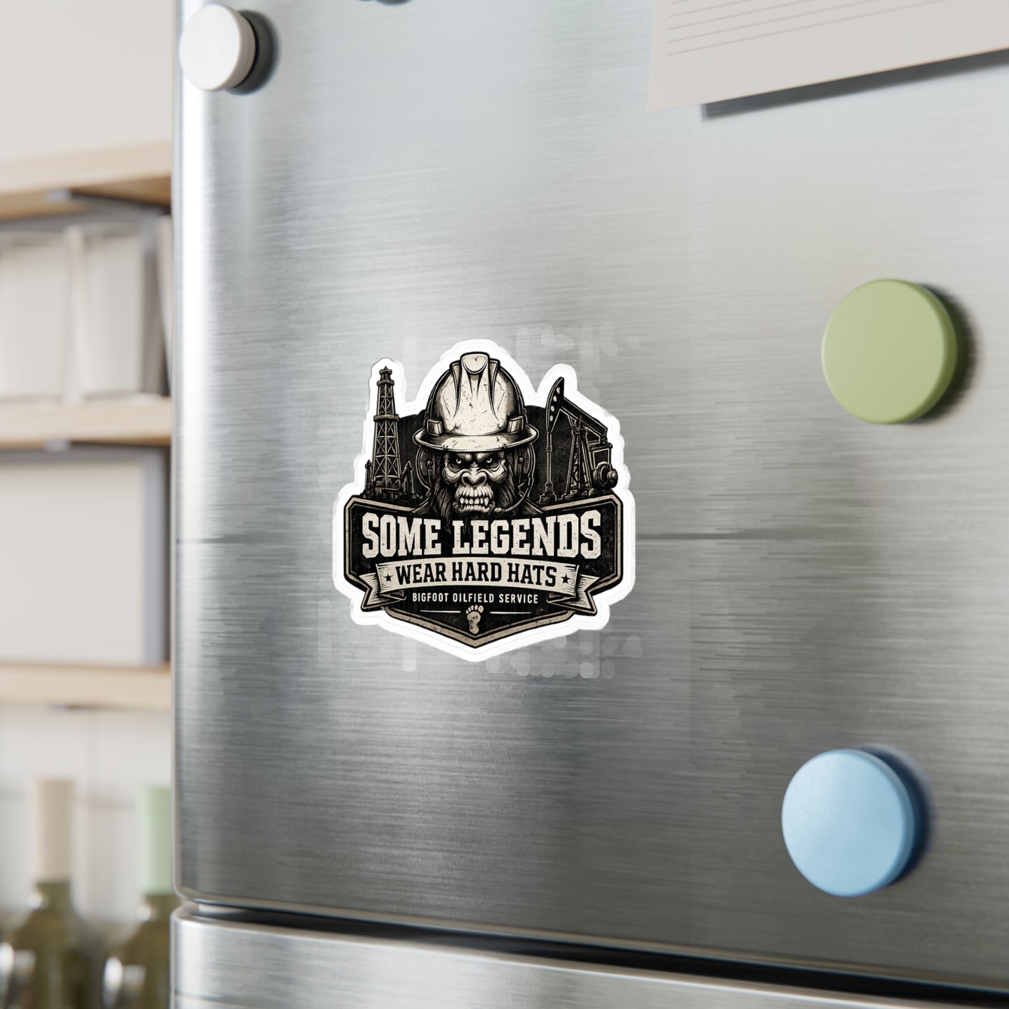 Some Legends Wear Hard Hats - Vinyl Sticker