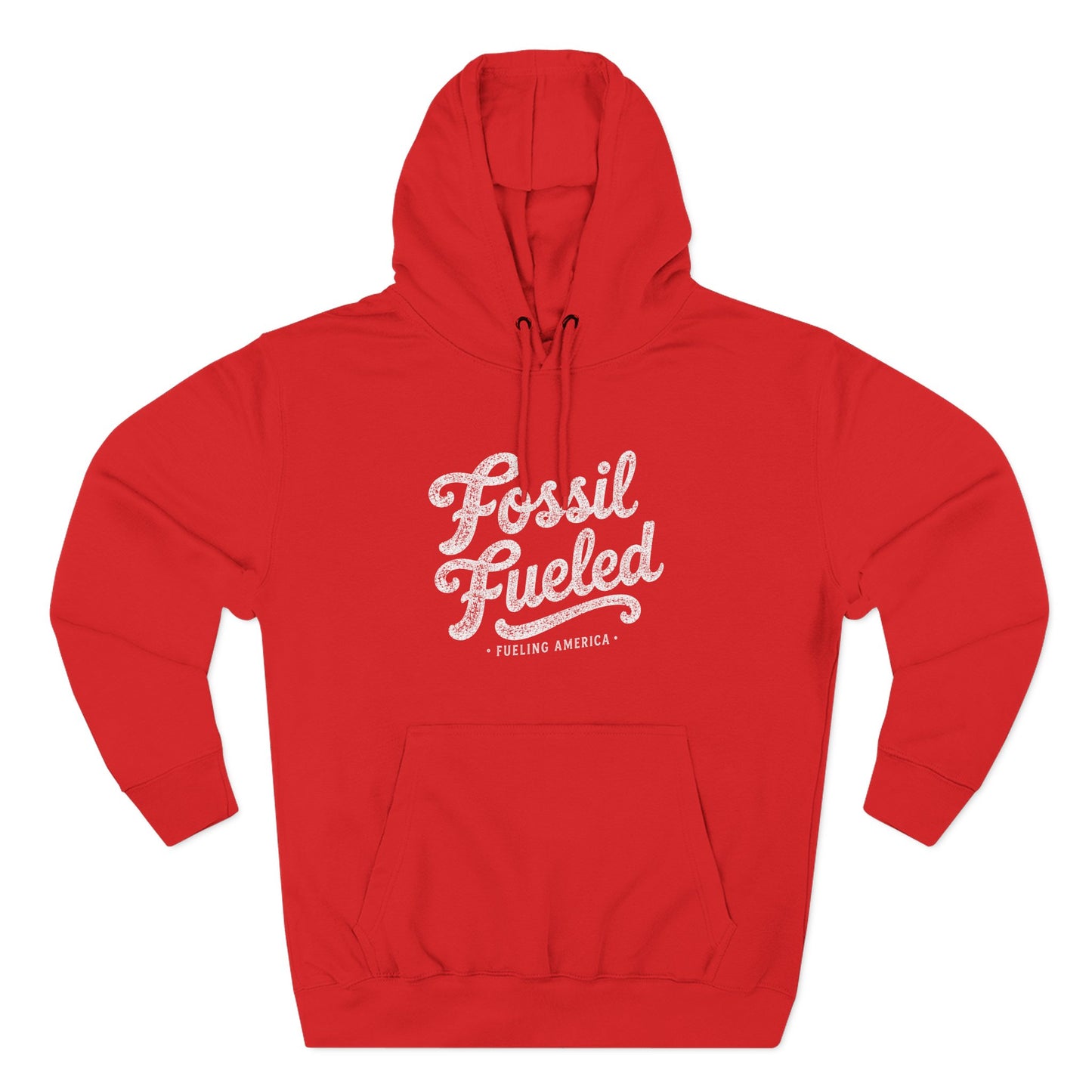 Fossil Fueled Hoodie Retro Script
