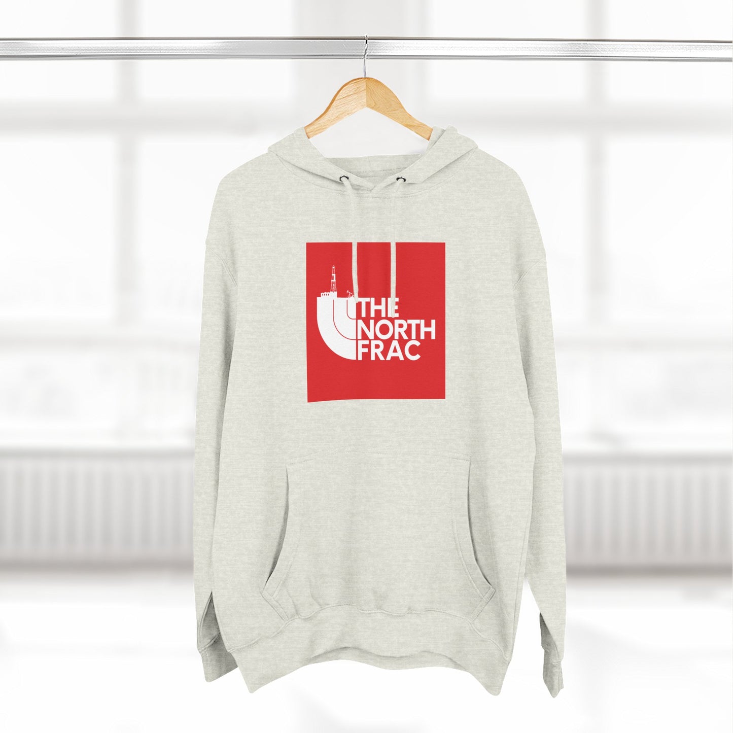 The North Frac Red Logo Hoodie