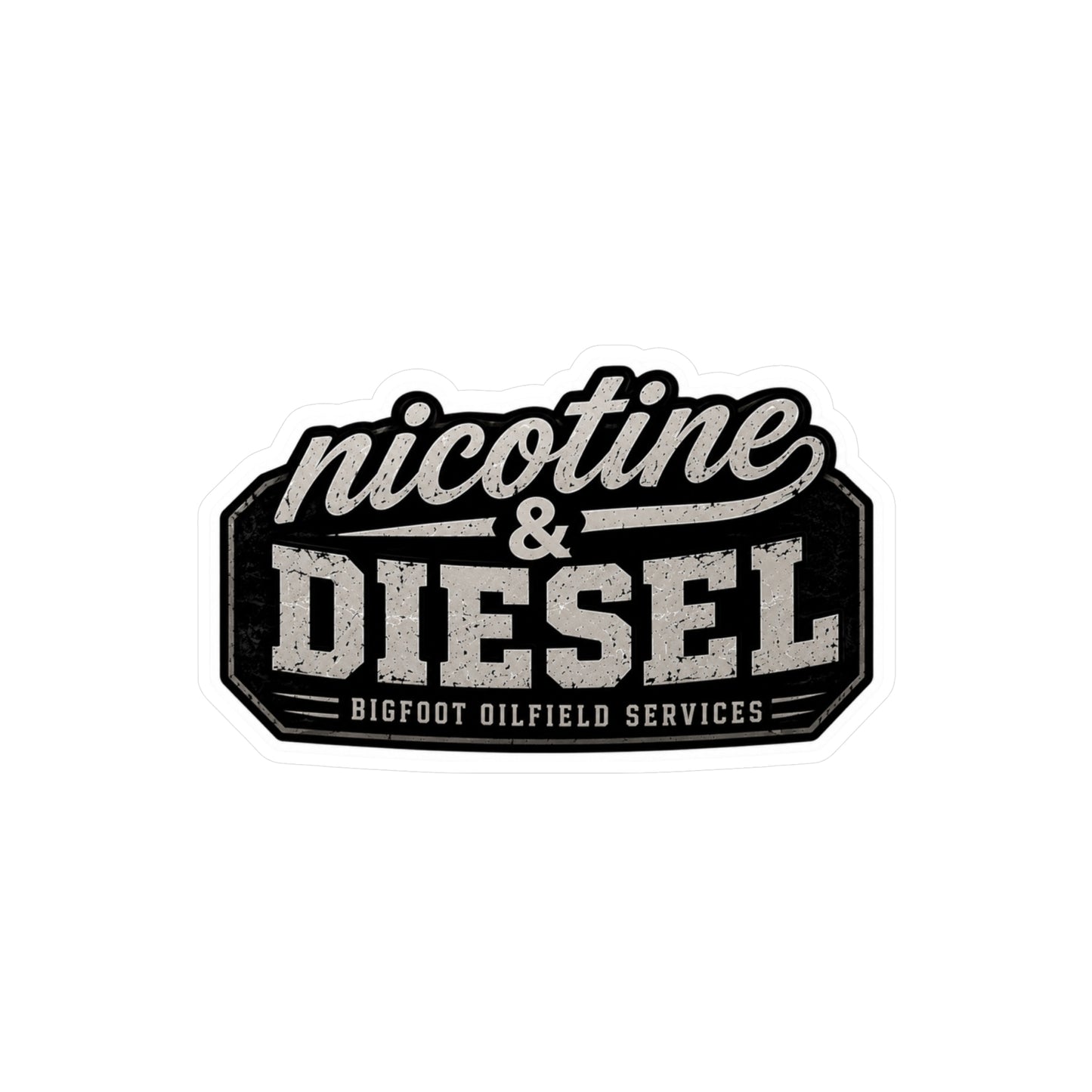 Nicotine & Diesel - Vinyl Sticker