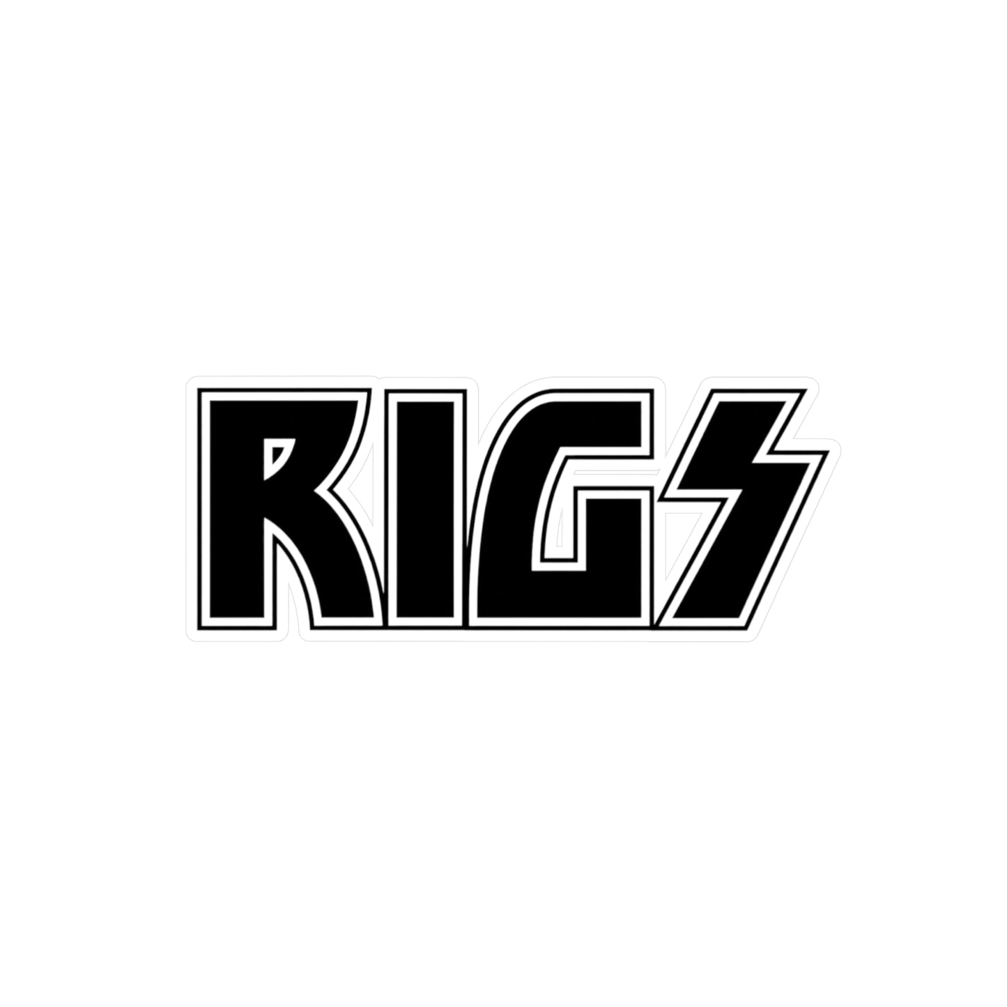 RIGS Rock Logo Vinyl Sticker