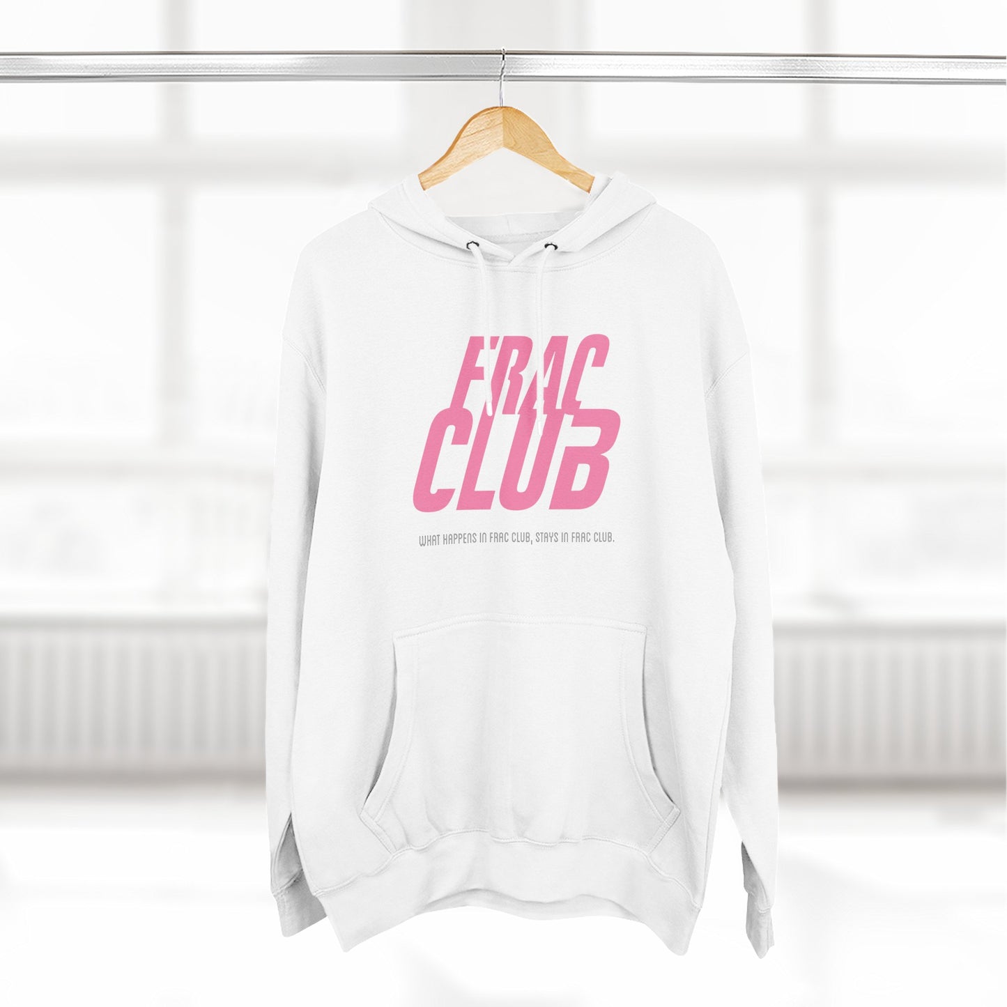 Frac Club Hoodie — Pink Logo