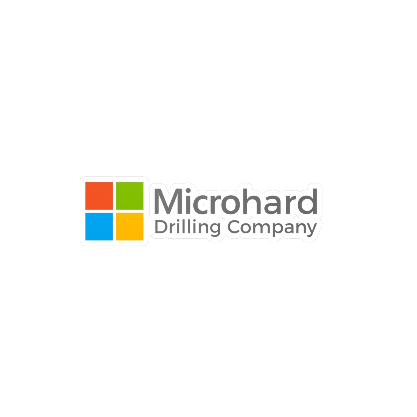 'Microhard Drilling Company' Logo Vinyl Sticker