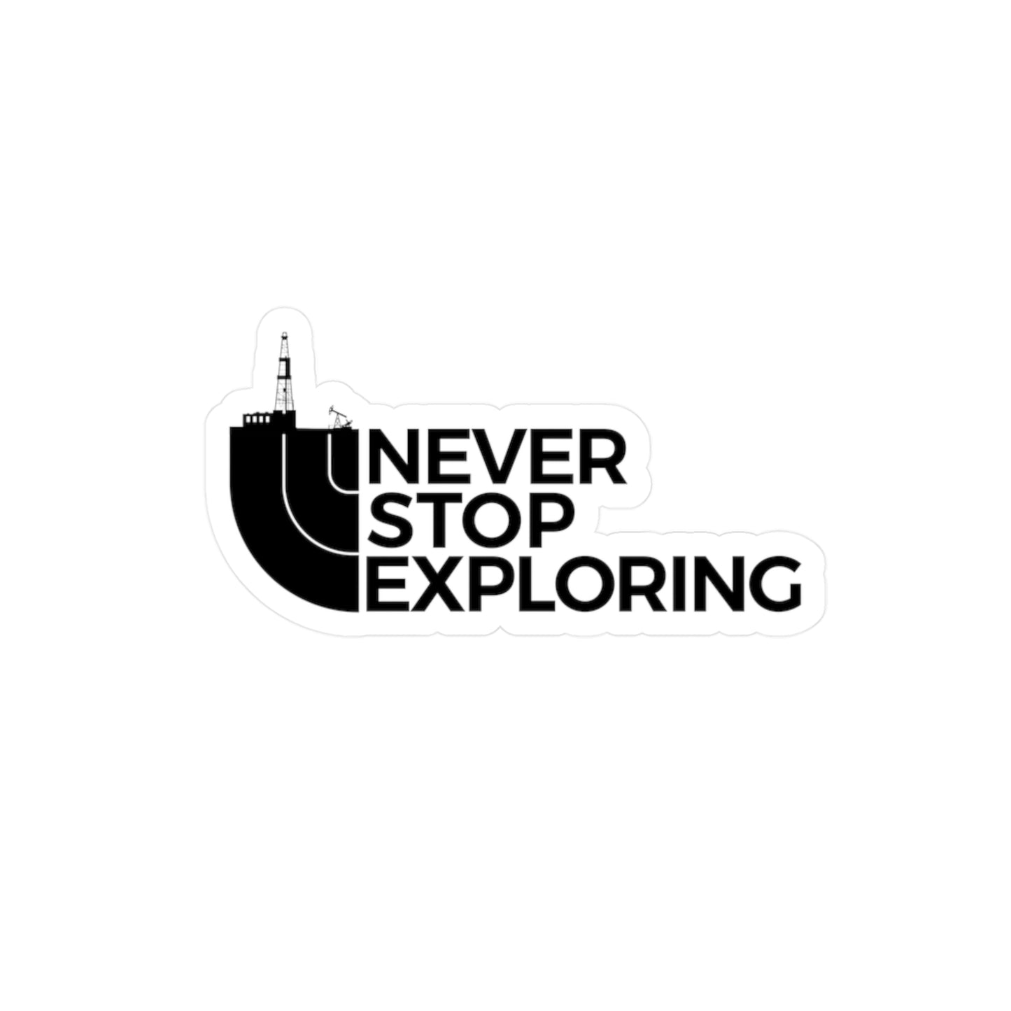 Never Stop Exploring - Vinyl Sticker