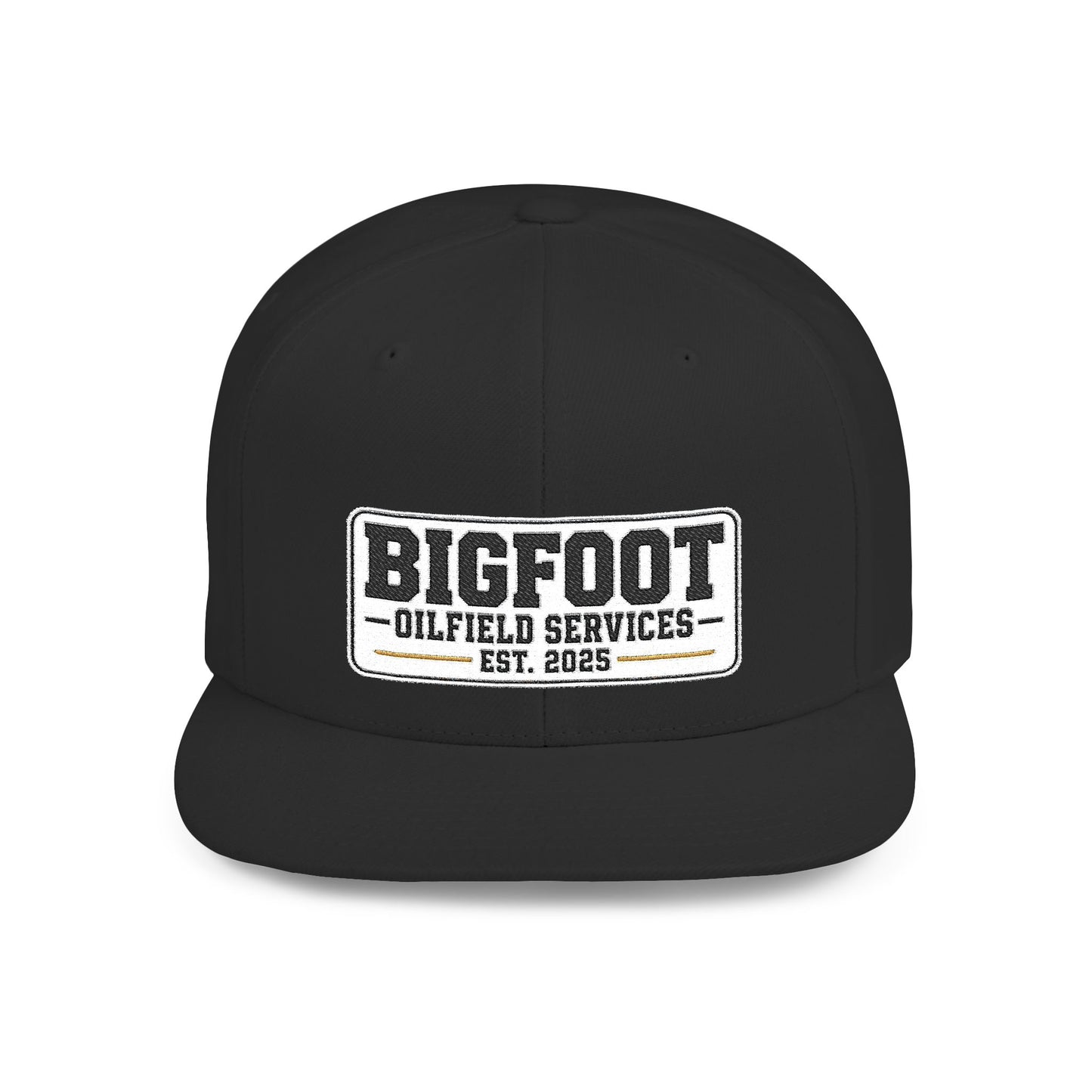 Bigfoot Oilfield Services Flat Bill Snapback Hat — Vintage Logo
