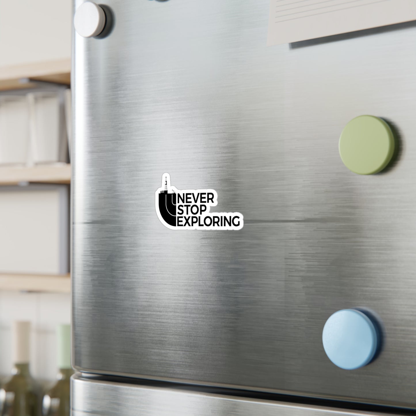 Never Stop Exploring - Vinyl Sticker
