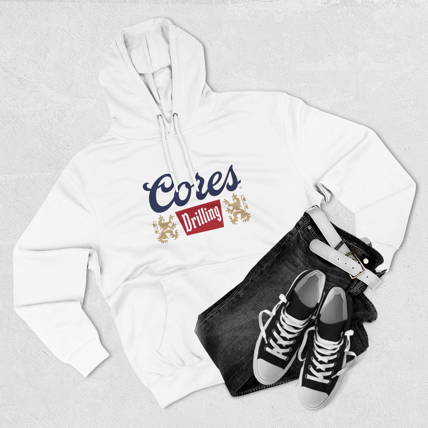 Cores Drilling Logo Hoodie