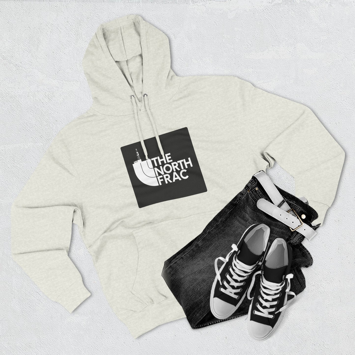 The North Frac - Black Logo Hoodie