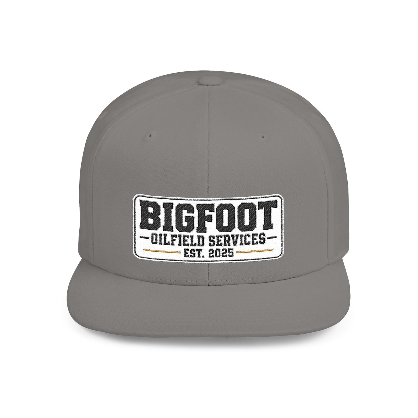Bigfoot Oilfield Services Flat Bill Snapback Hat — Vintage Logo