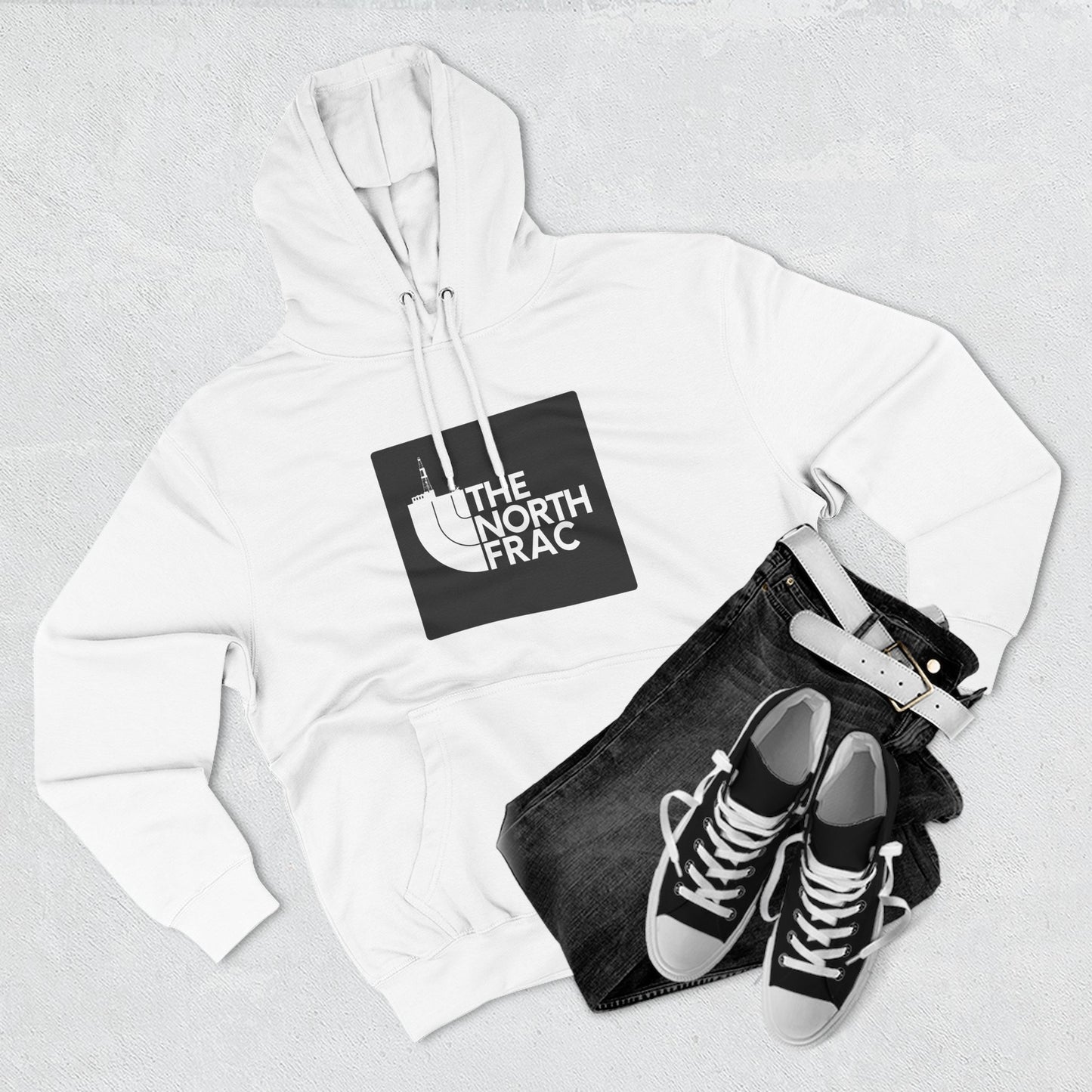 The North Frac - Black Logo Hoodie