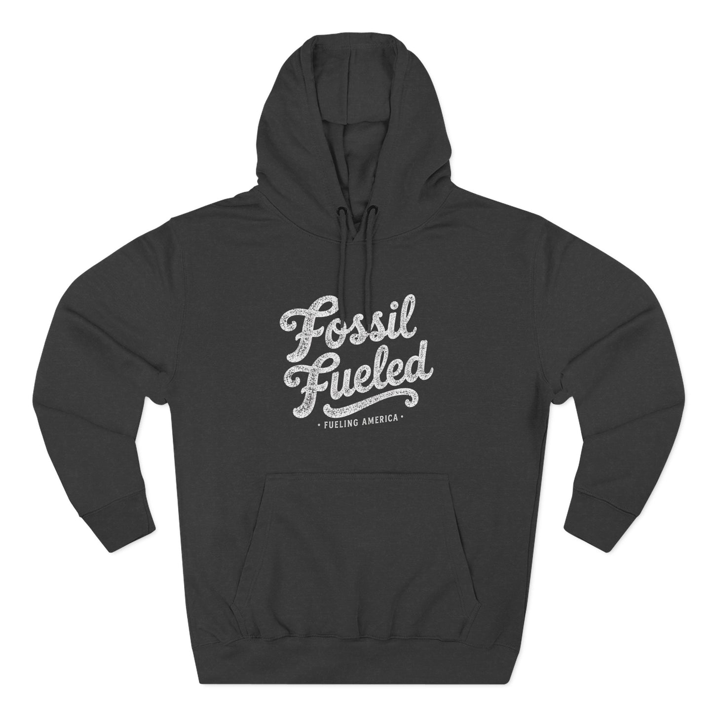 Fossil Fueled Hoodie Retro Script