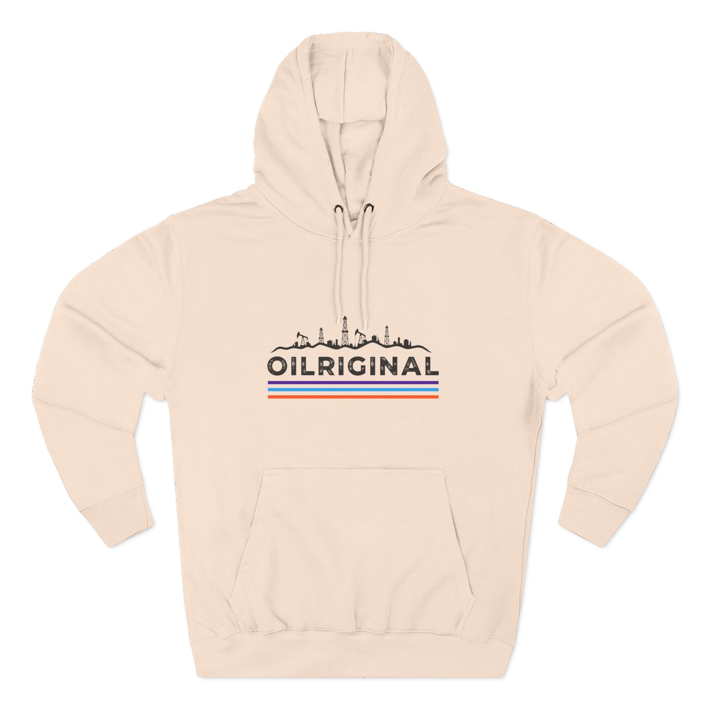 Oilrig Original Hoodie — Vintage Offshore Skyline Graphic Pullover