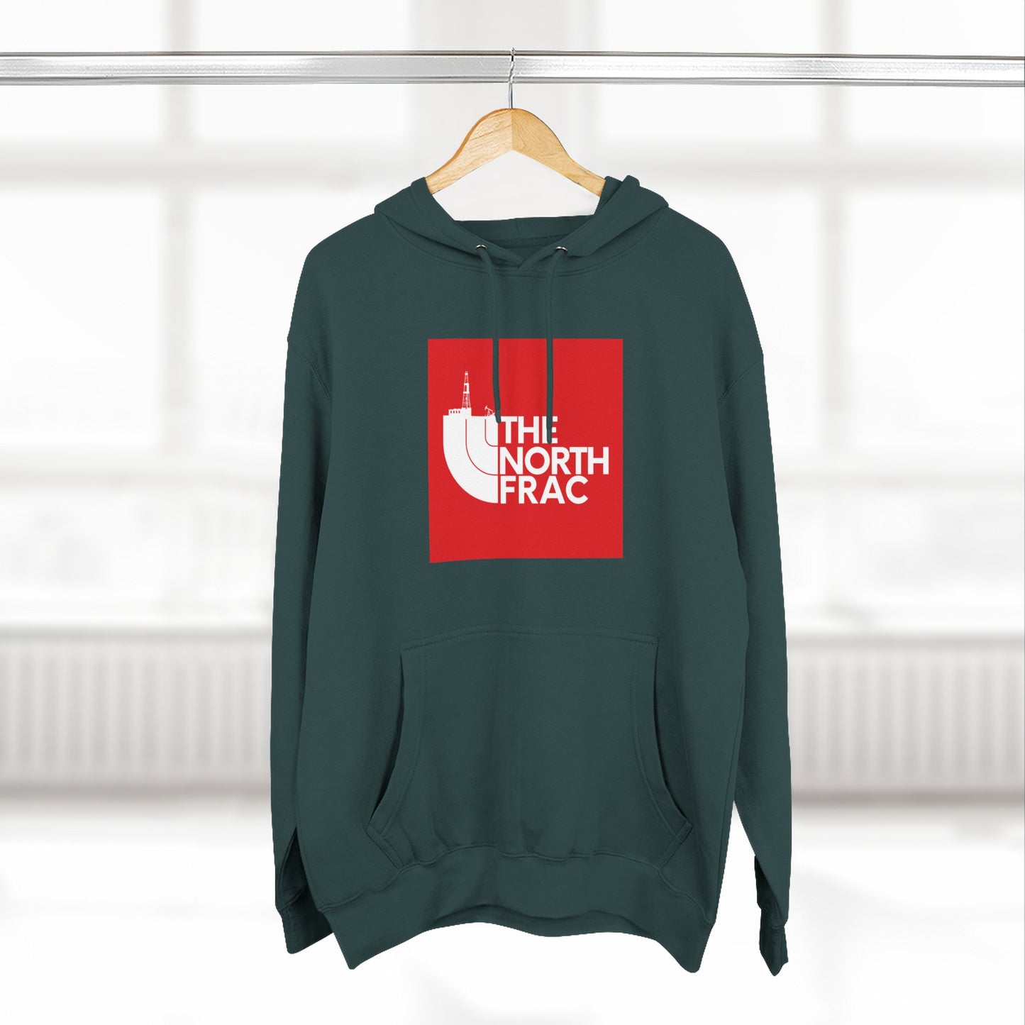 The North Frac Red Logo Hoodie