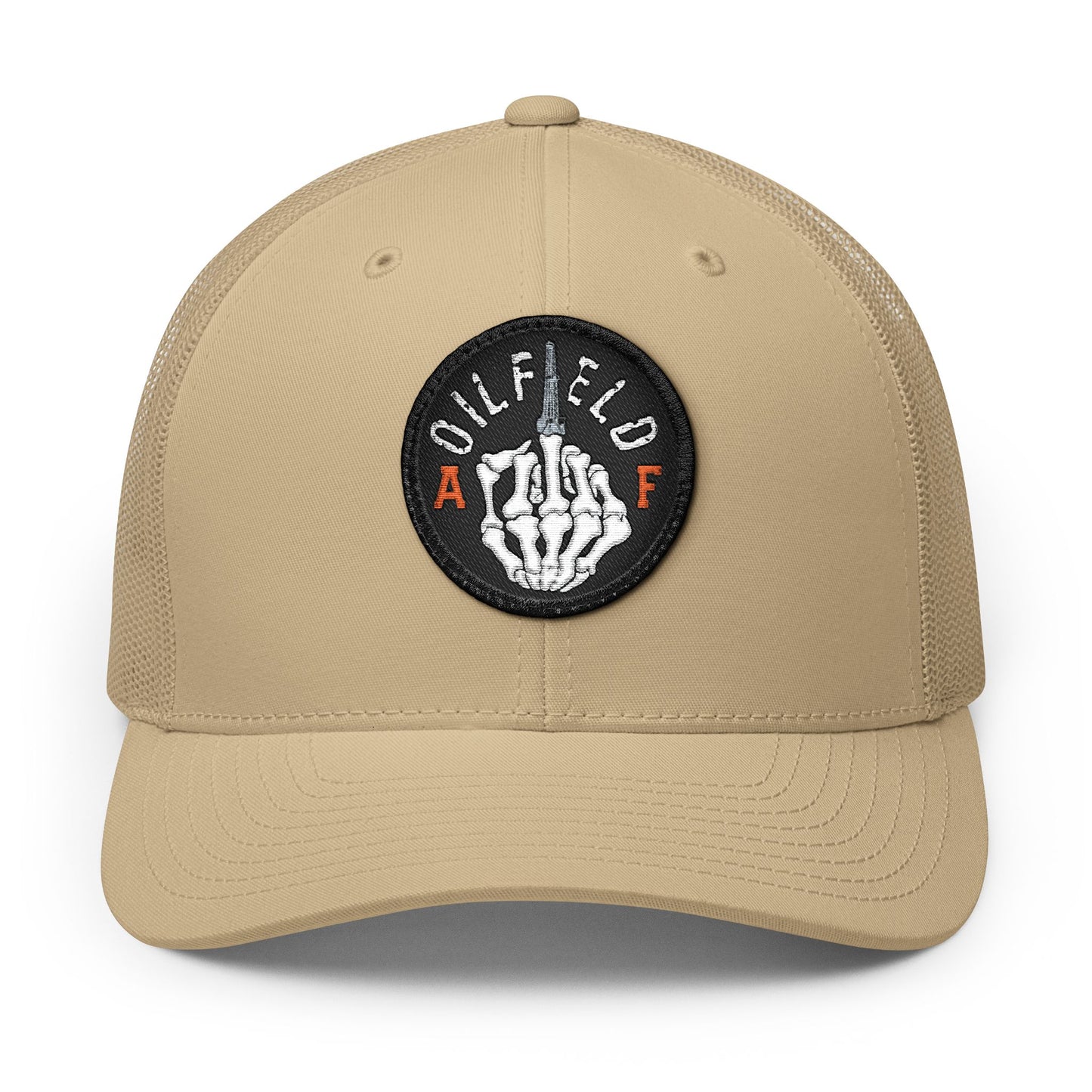 'Oilfield AF' Middle Finger Embroidered Patch
