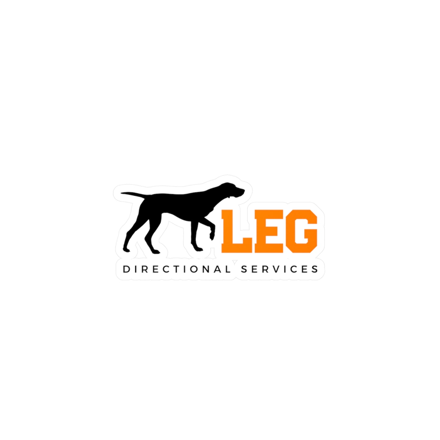 Dog Leg Directional Services - Kiss-Cut Decal