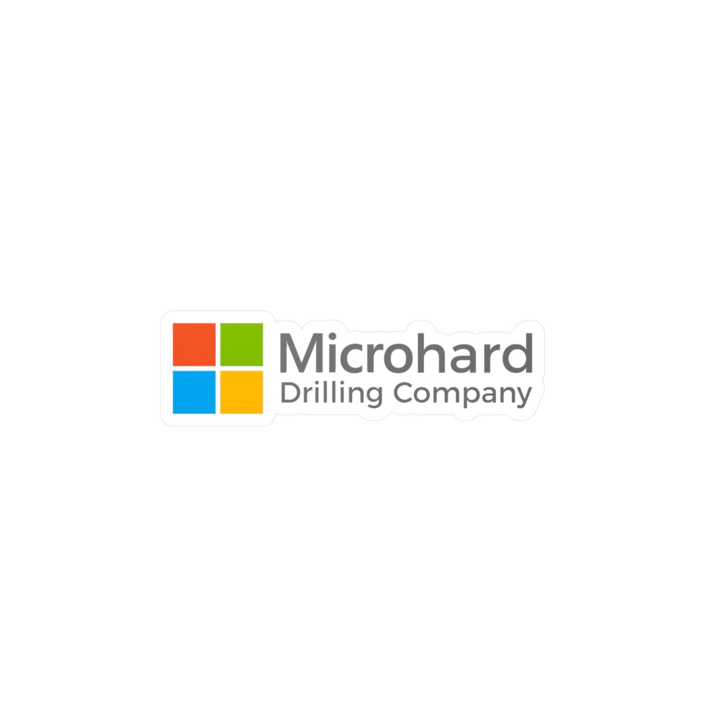 'Microhard Drilling Company' Logo Vinyl Sticker