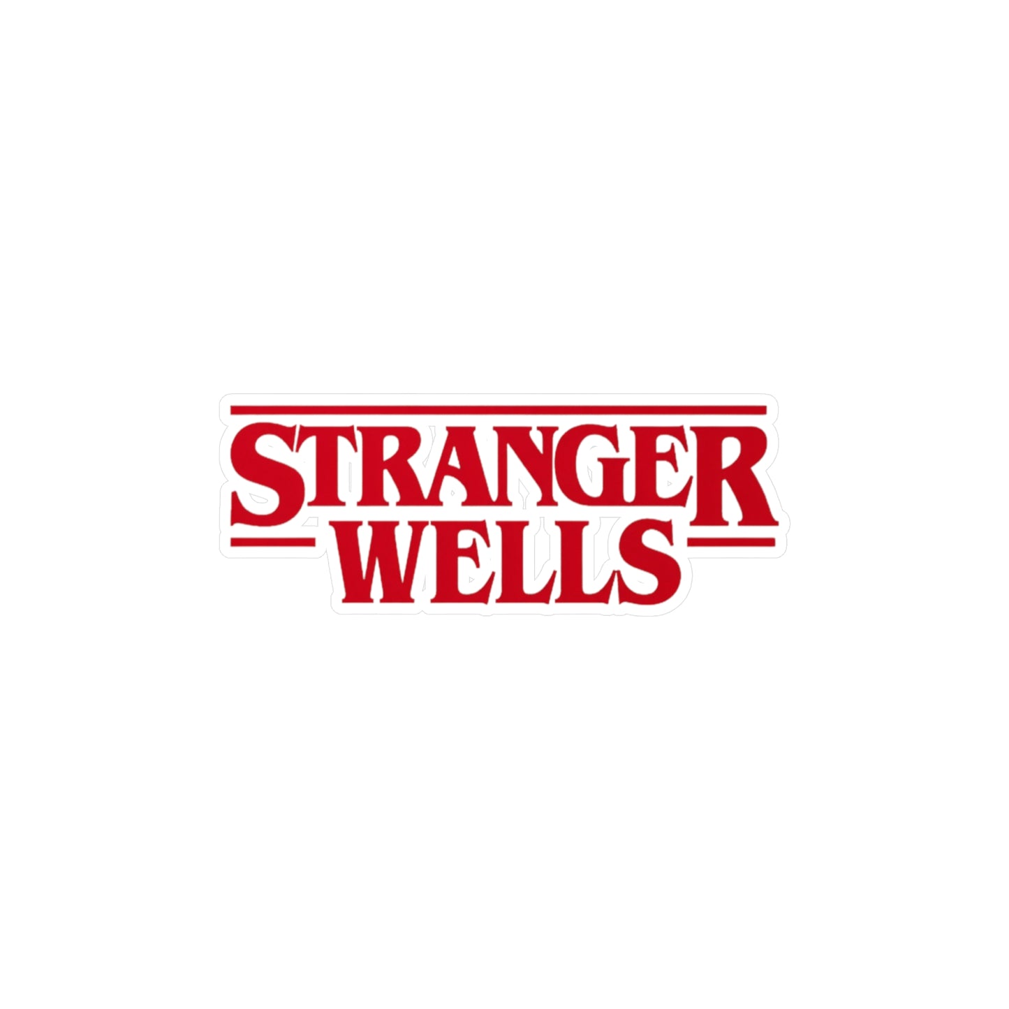 Stranger Wells Vinyl Sticker