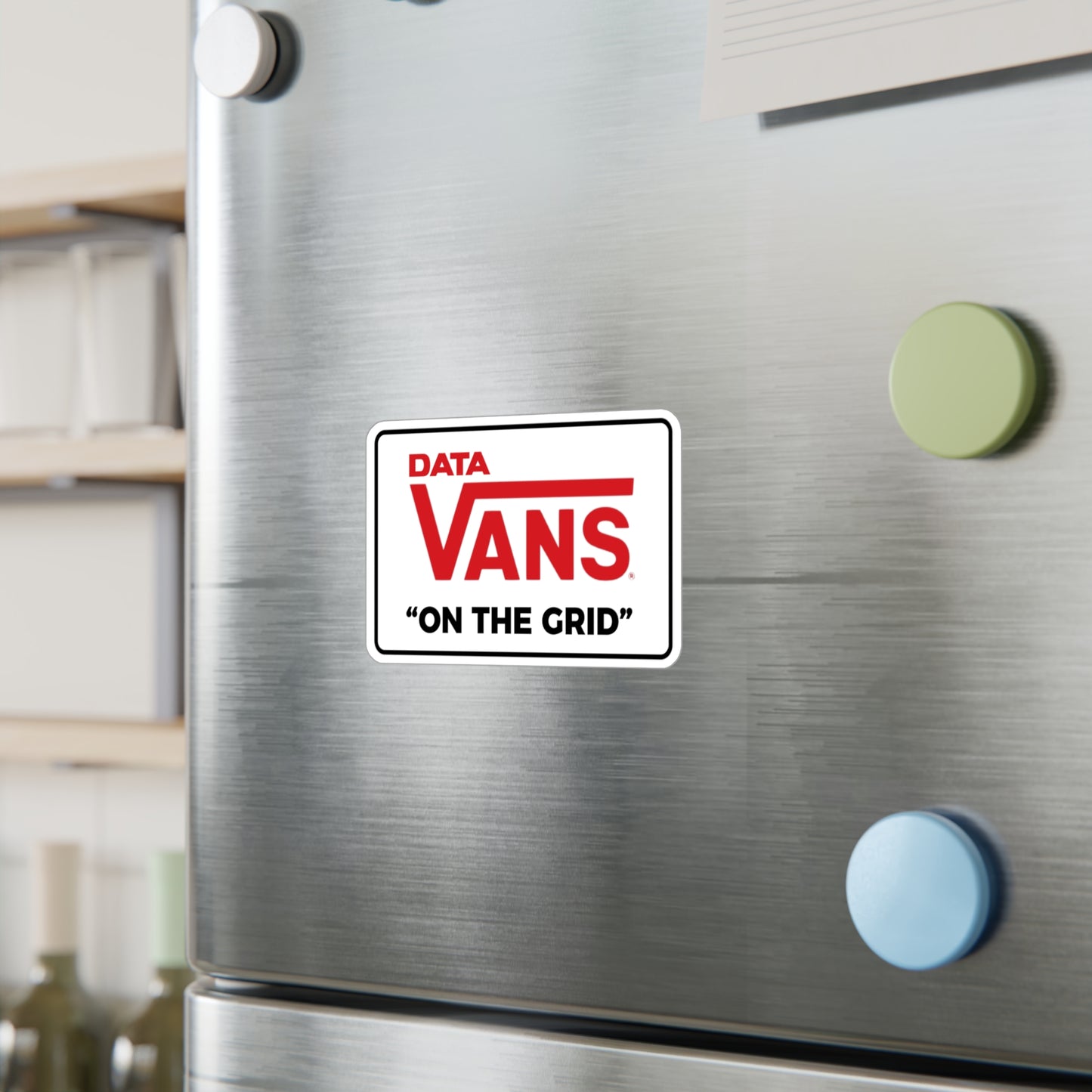 Data Vans "On The Grid"  Vinyl Sticker