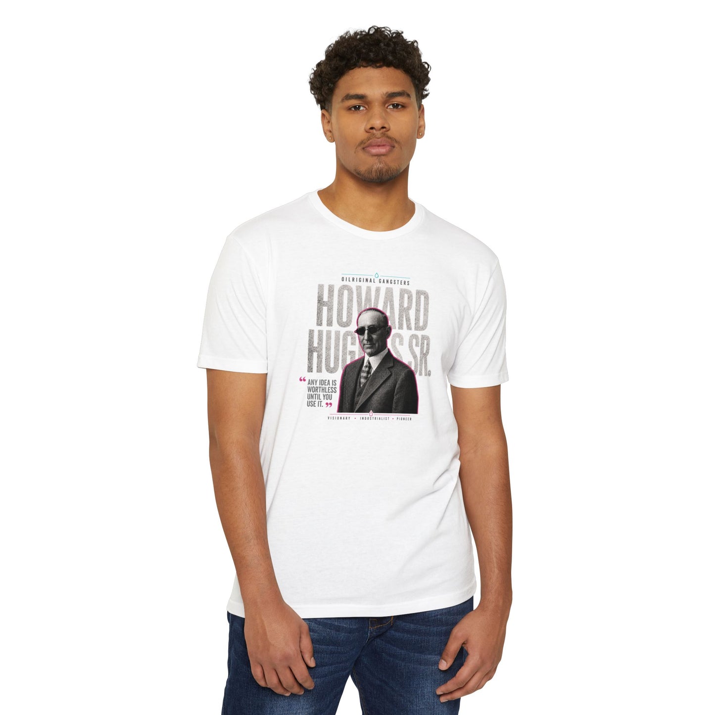Howard Hughes Sr. Vintage Portrait T-Shirt