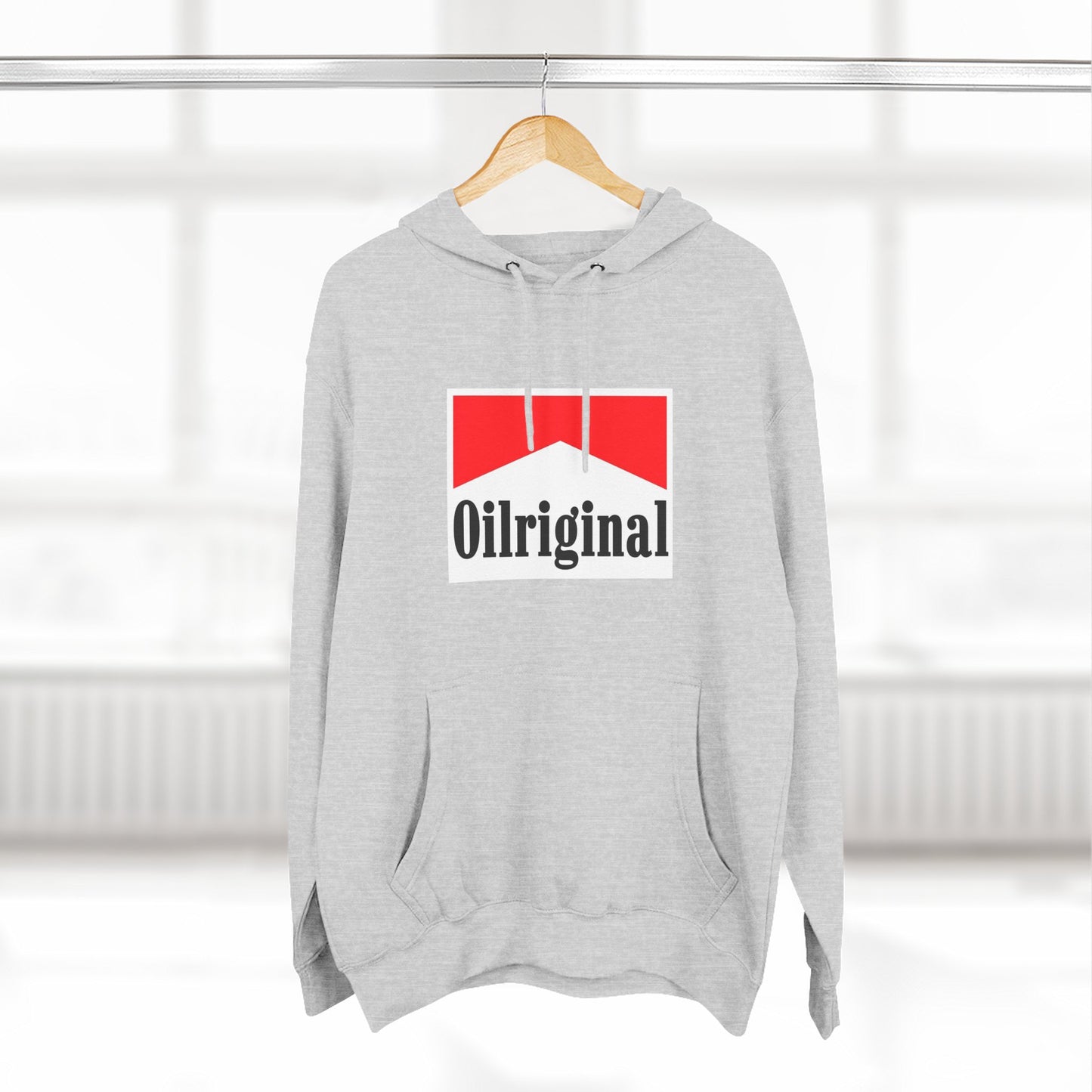 Oilriginal Logo Hoodie - Retro Red Graphic