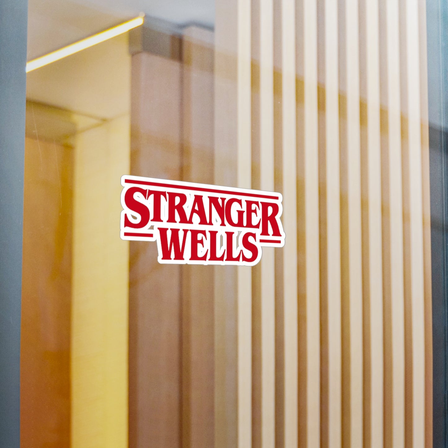 Stranger Wells Vinyl Sticker