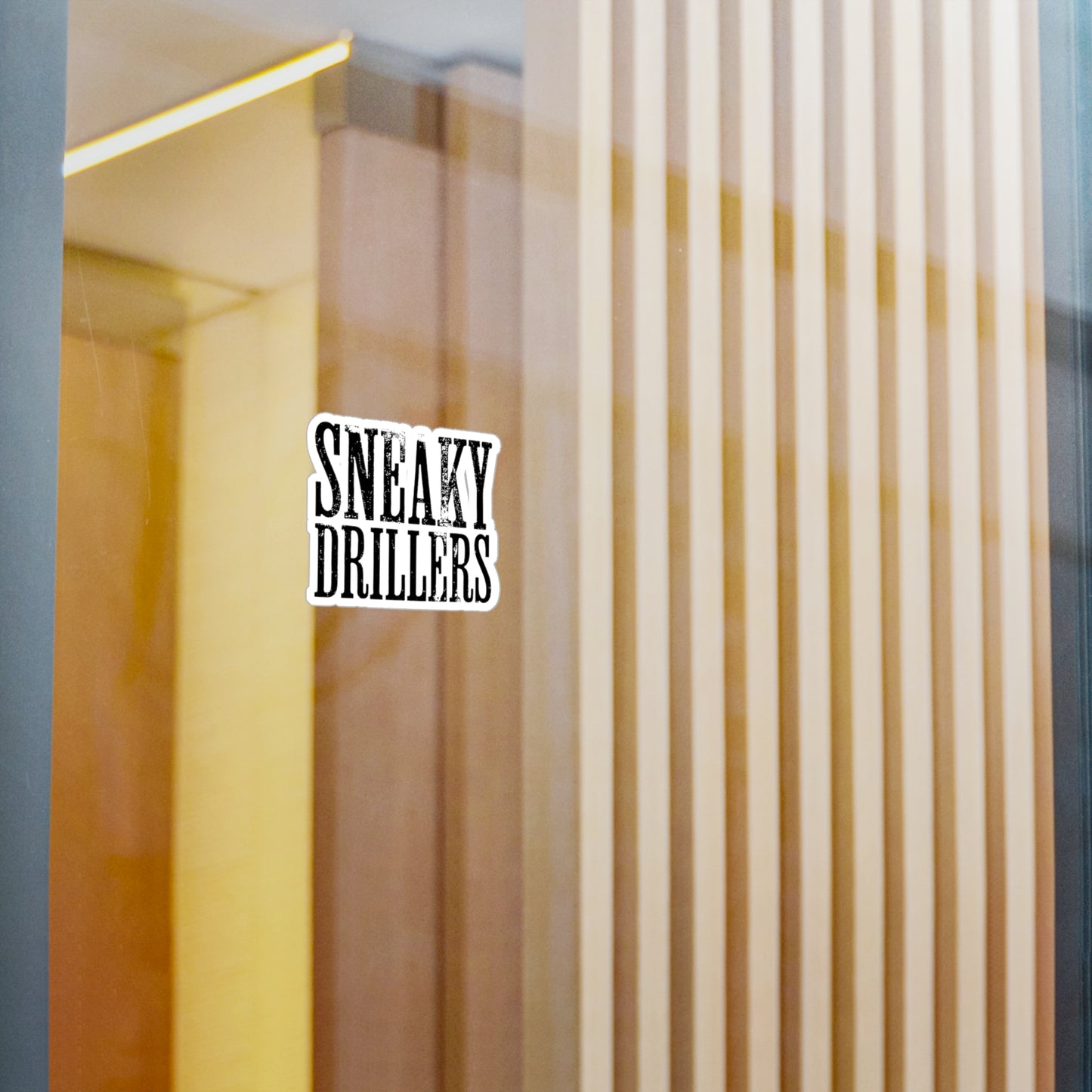 Sneaky Drillers Distressed - Vinyl Sticker