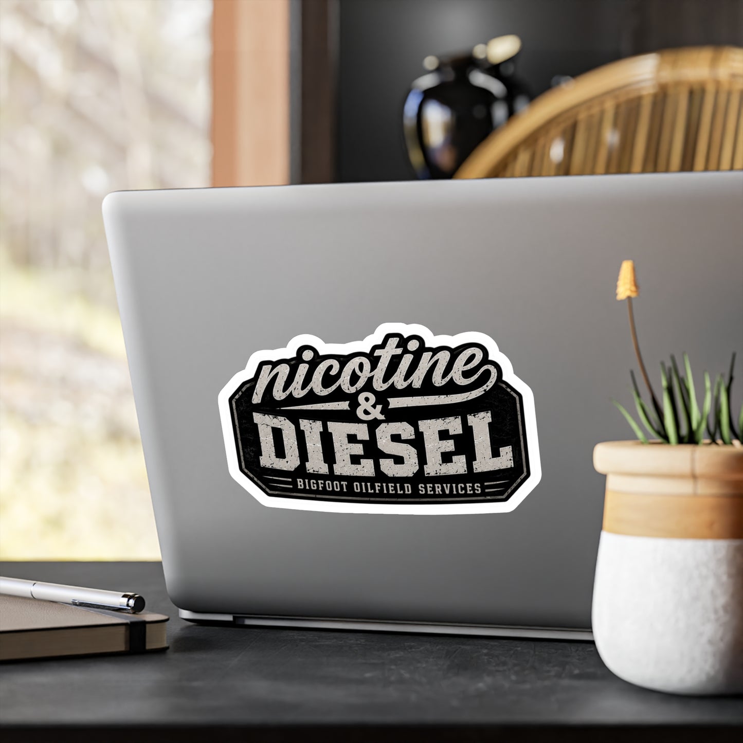 Nicotine & Diesel - Vinyl Sticker