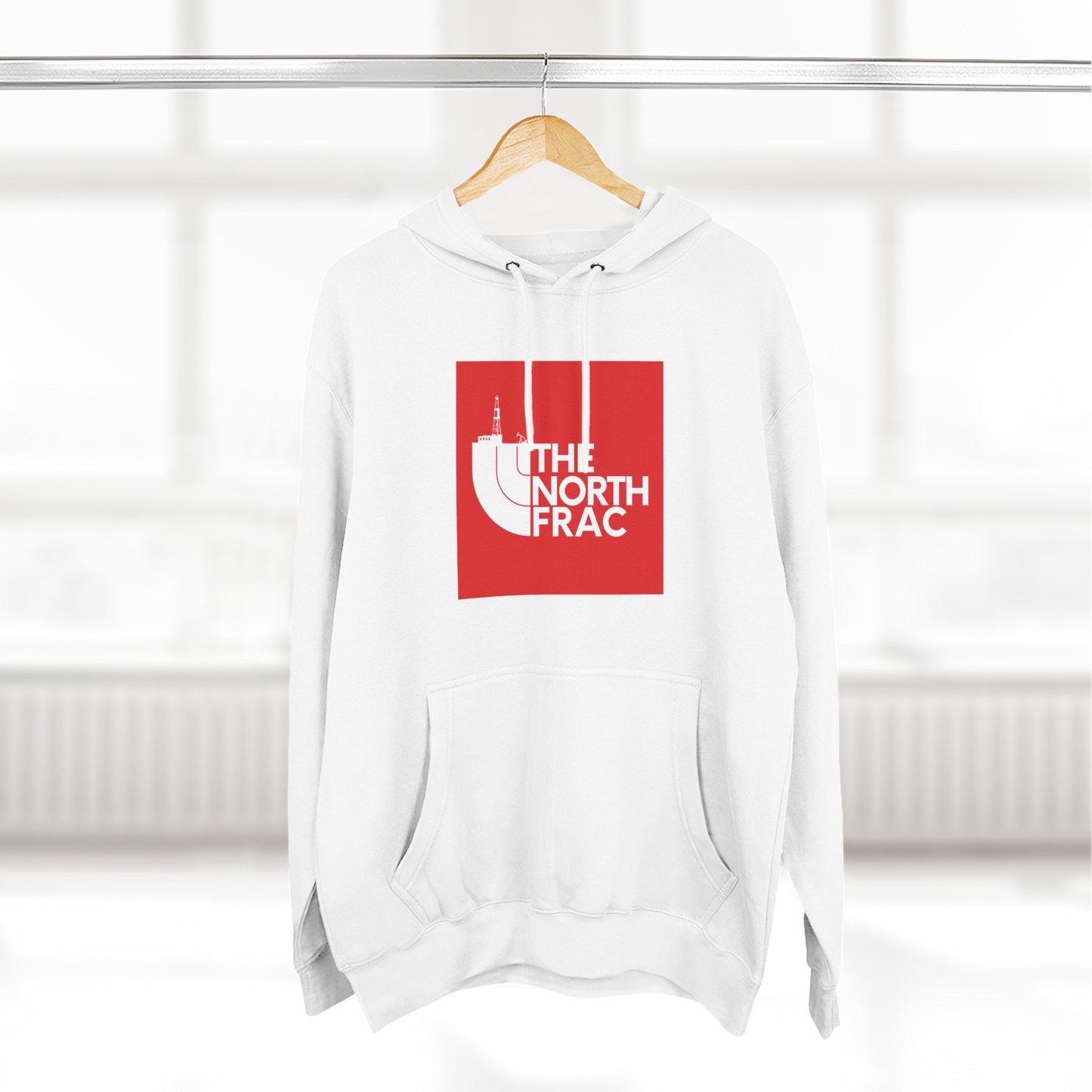 The North Frac Red Logo Hoodie