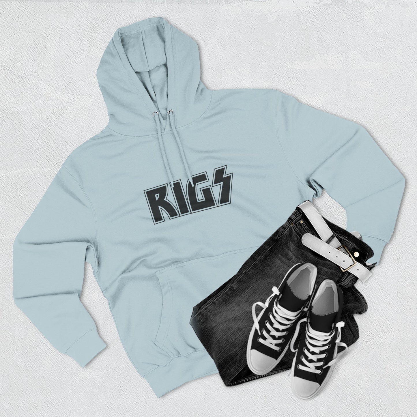 Rigs Logo Hoodie - Retro Rock Band